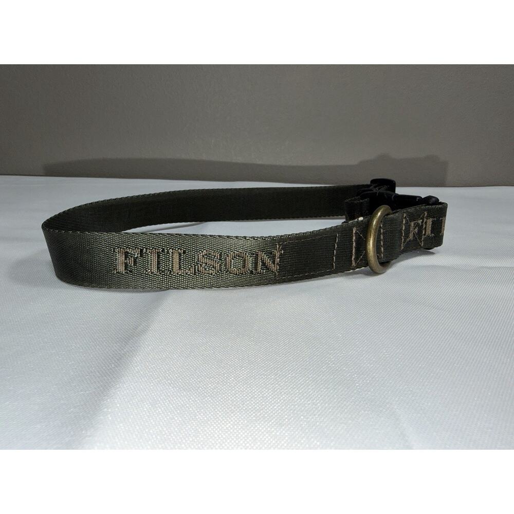 Filson Dark Green Nylon Dog Collar